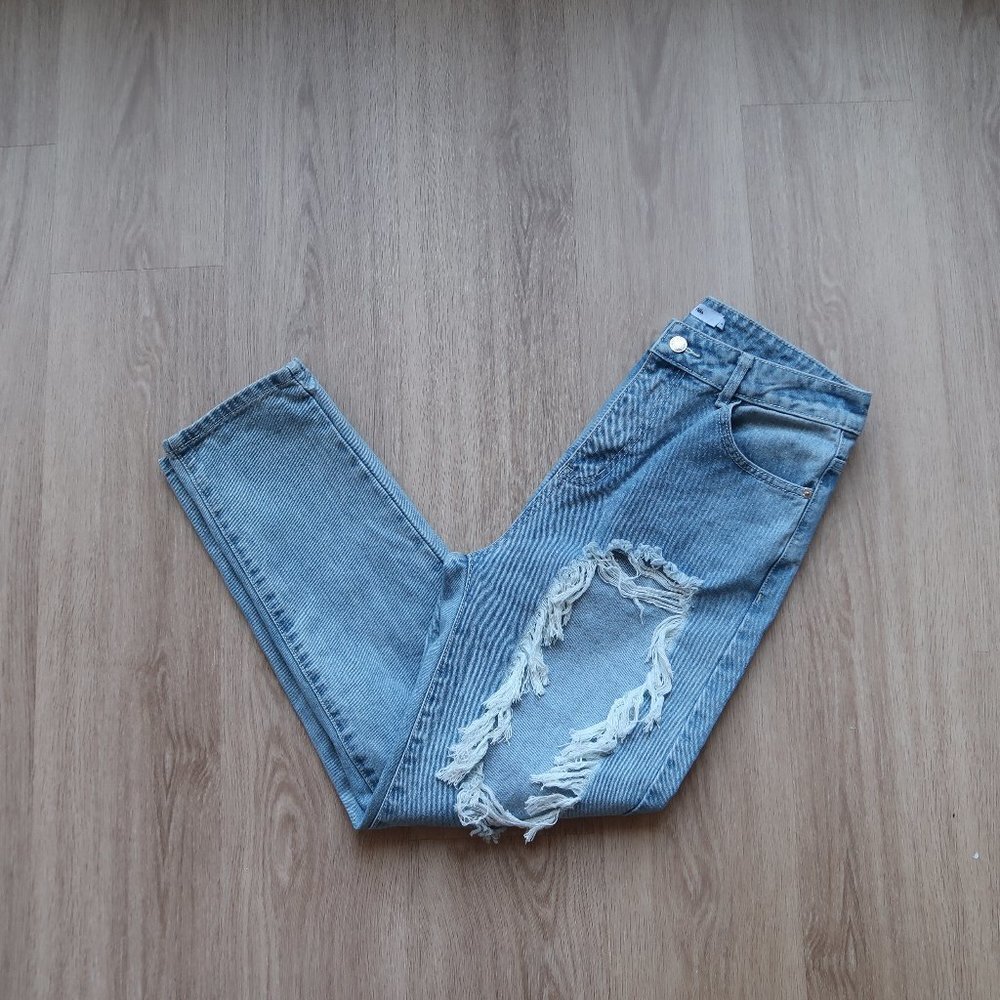 Adika Brico Ripped Mom Jeans Size Large